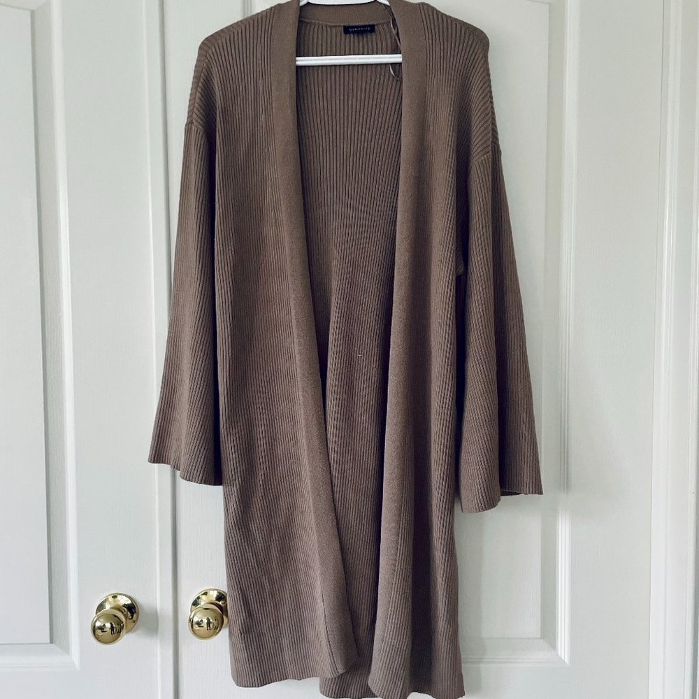 Dynamite Ribbed Long Cardigan